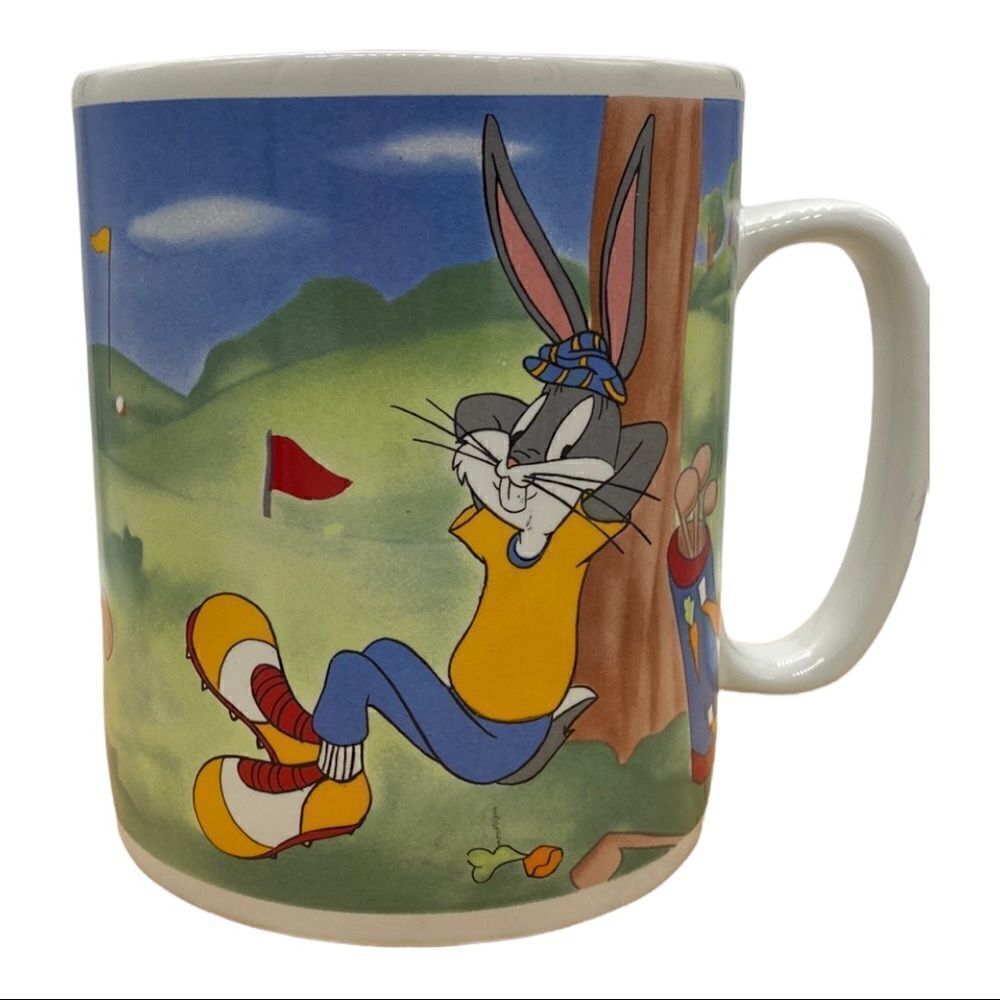 Bugs Bunny Daffy Duck Huge Ceramic Vintage Mug
